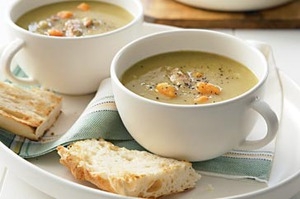 Рецепт - Гороховый суп с беконом