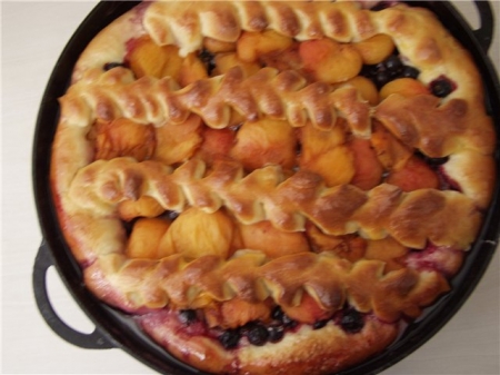 Рецепт - Открытый пирог с фруктами