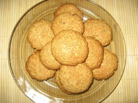 Рецепт - Печенье из овсяных хлопьев с медом