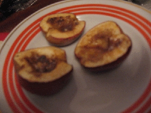 Рецепт - Печеные яблоки с кремом