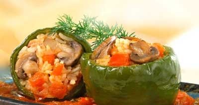 Рецепт - Перец, фаршированный грибами