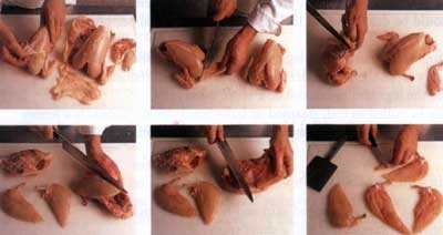 Рецепт - Разделка курицы для сюпрем