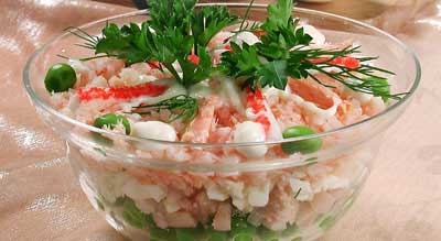 Рецепт - Салат из цветной капусты с орехами и&nbs