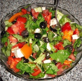 Рецепт - Салат из свежих овощей (2)