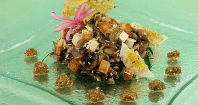 Рецепт - Салат с грибами и брынзой