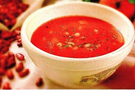 Рецепт - Суп из фасоли с томатом