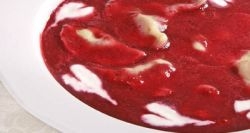 Рецепт - Суп из вишен с варениками