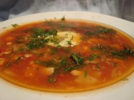 Рецепт - Суп томатный с перцем