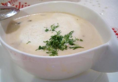 Рецепт - Суп-пюре грибной