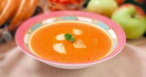 Рецепт - Суп-пюре из ревеня, кураги и яблок