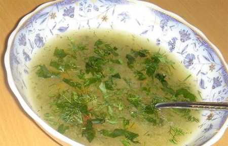 Рецепт - Суп острый с картофелем и рисом