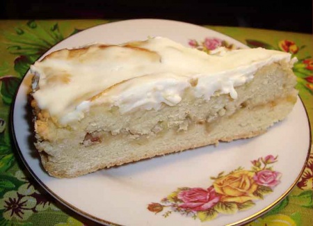 Рецепт - Пирог песочный с масляно-яблочным кремом