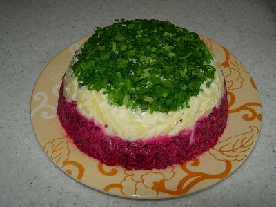 Рецепт - Салат из свеклы с сыром