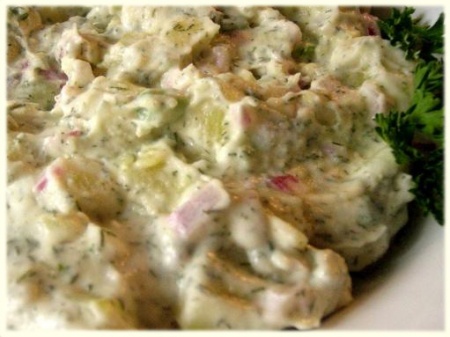 Рецепт - Салат картофельный с плавленым сыром