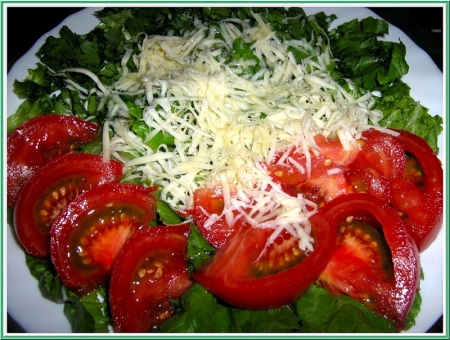 Рецепт - Салат из латука с сыром