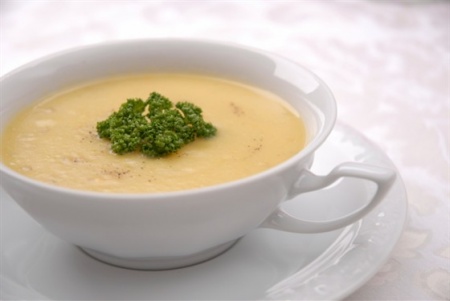 Рецепт - Суп-пюре из картофеля с сельдереем, сырный суп пюре
