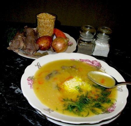 Рецепт - Суп «Дачный» (2), суп гороховый со свининой