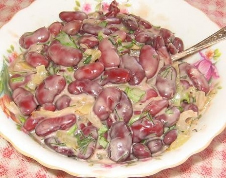 Рецепт - Салат из красной фасоли (2)