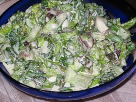 Рецепт - Салат из зеленой редьки