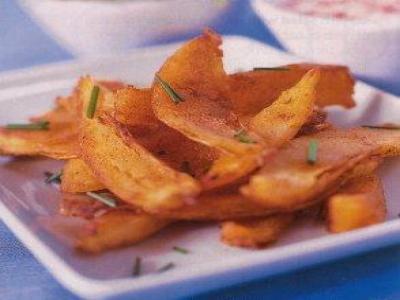 Рецепт - Хрустящие картофельные шкурки