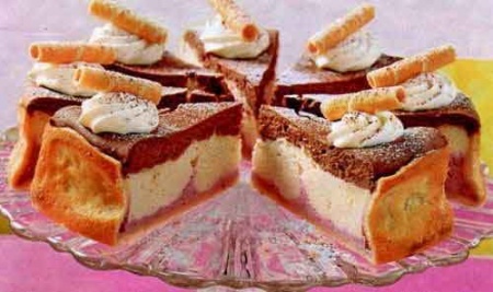 Рецепт - Пирог трехцветный
