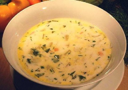 Рецепт - Суп с сыром