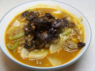 Грибной суп по-деревенски, грибной суп из