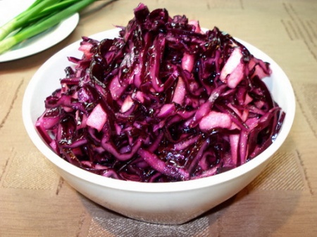 Рецепт - Салат из краснокочанной капусты (2)