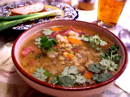 Рецепт - Морской рыбный суп, суп из порея