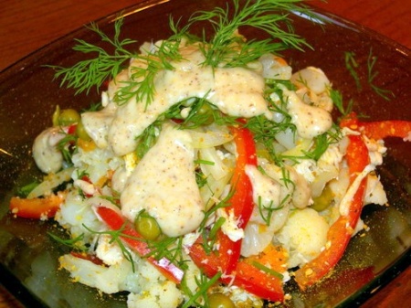 Рецепт - Куриная грудка с арбузом, салат с куриной грудкой