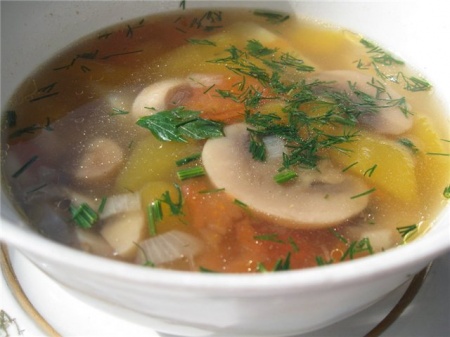 Грибной суп (2), белый грибной суп