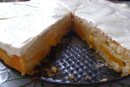 Рецепт - Персиковый пирог