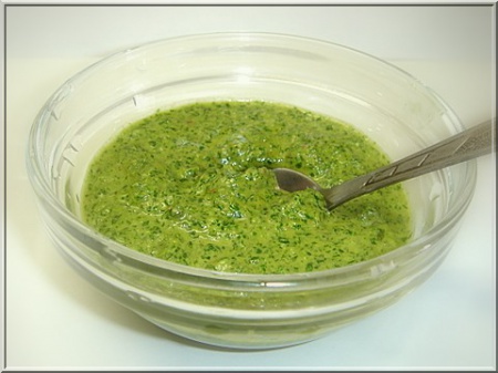Рецепт - Зеленый соус