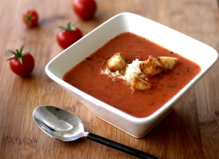 Рецепт - Томатный суп (из свежих помидоров)