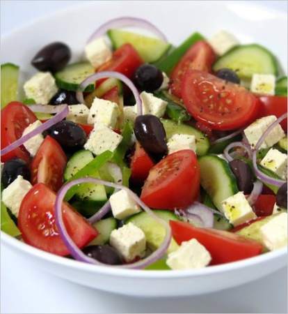 Рецепт - Греческий салат, греческий салат