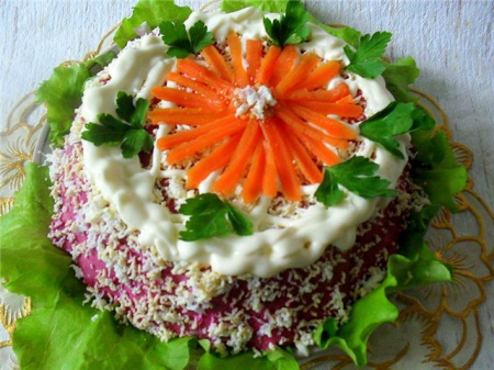 Рецепт - Салат овощной со спаржей
