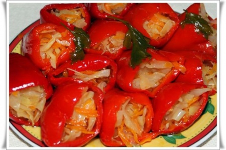 Рецепт - Перец, фаршированный овощами (3)