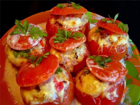 Рецепт - Фаршированные помидоры