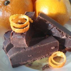 Рецепт - Новогодний шоколадно-апельсиновый щербет (фадж)