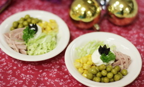 Рождественский рецепт - Салат с пекинской капустой и заправкой из шпрот