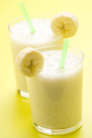 Новогодний рецепт - Молочно-банановый коктейль «Тигренок»