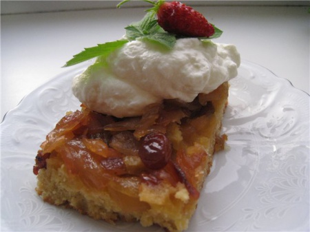 Постный рецепт - Пирог с яблоками 