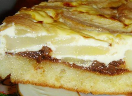 Рецепт - Грушевый пирог с шоколадом